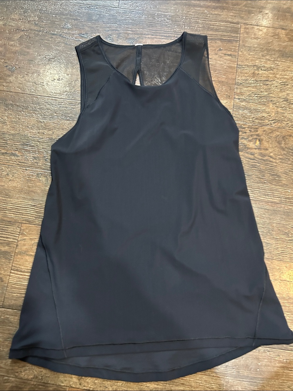 Lululemon Black Mesh-Back Sculpt Tank Size 6 EUC